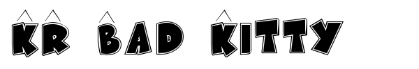 KR Bad Kitty font preview